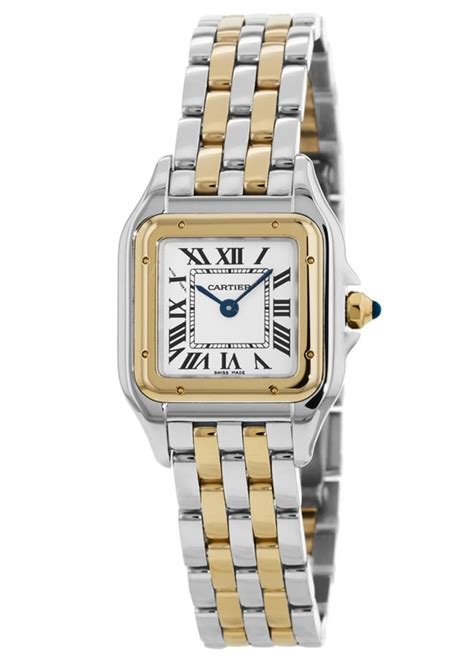 cartier silver watch|stainless steel cartier watch women.